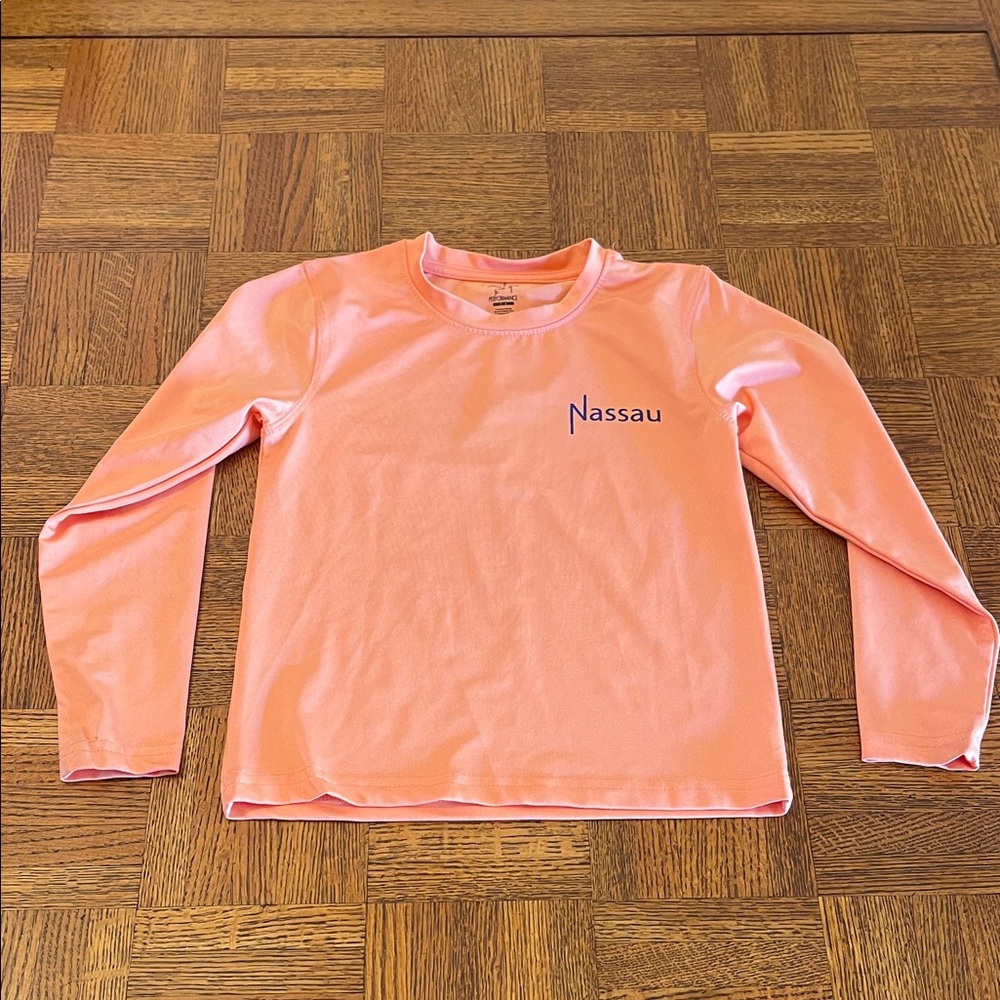 Nassau Pink Crewneck Long Sleeve top 6/8